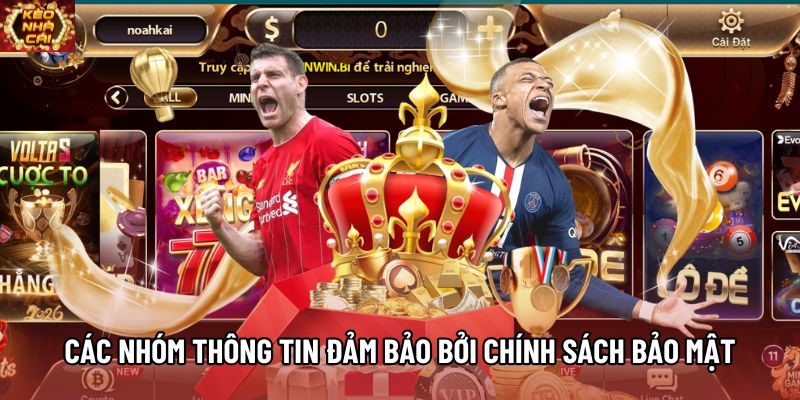 Các nhóm thông tin được đảm bảo bởi chính sách bảo mật Các nhóm thông tin được đảm bảo bởi chính sách bảo mật