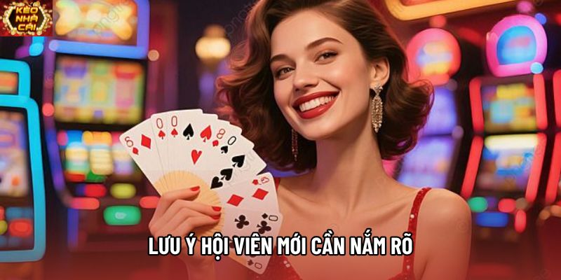 Lưu ý hội viên mới cần nắm rõ Lưu ý hội viên mới cần nắm rõ